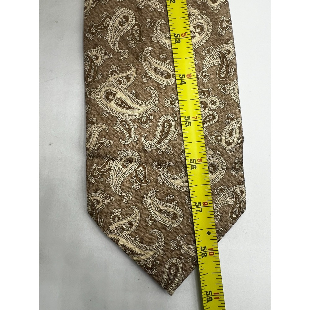 Today's Man Men's 100% Silk Tie Multi-Color Geometric Print W:3.8" L:59" - Picture 7 of 9